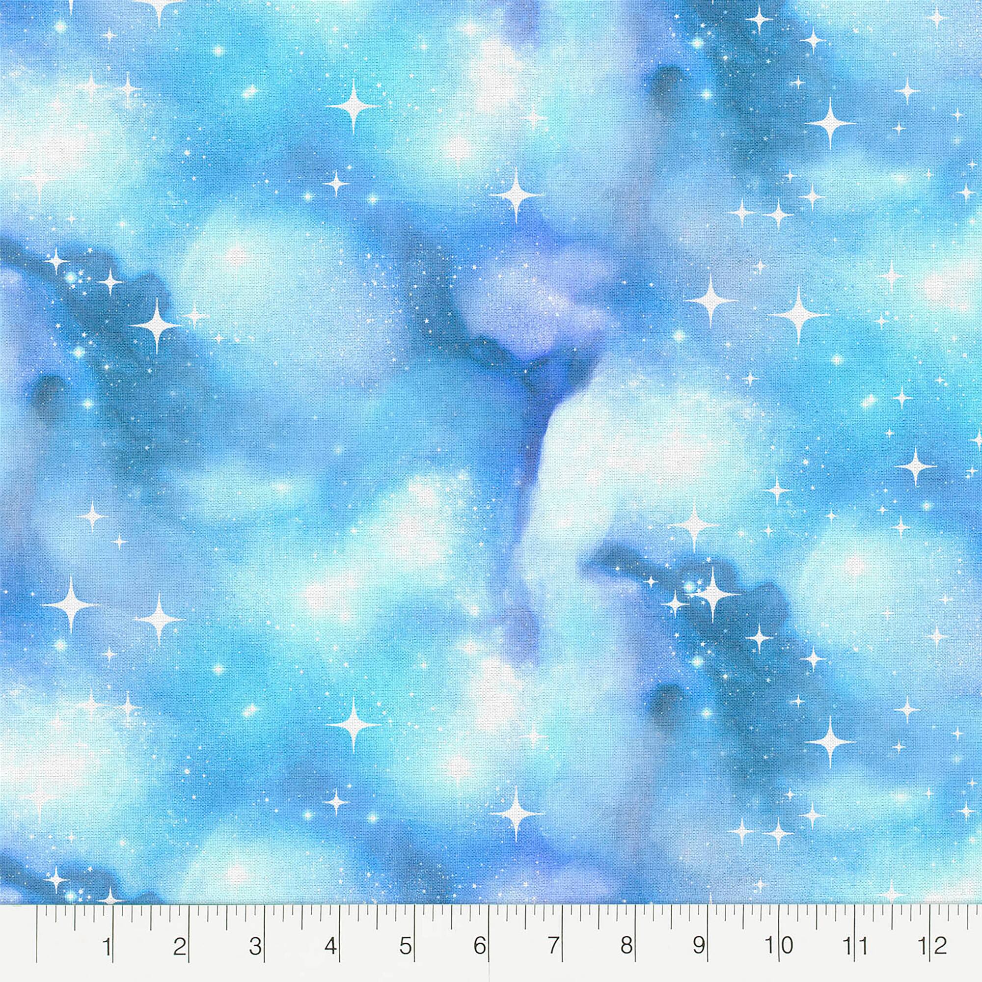 Fabric Editions Blue Starry Night Cotton Fabric